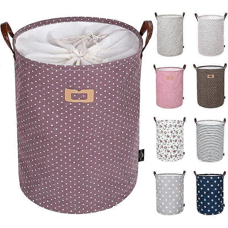 Nursery Hamper Drawstring Canvas Storage Bin