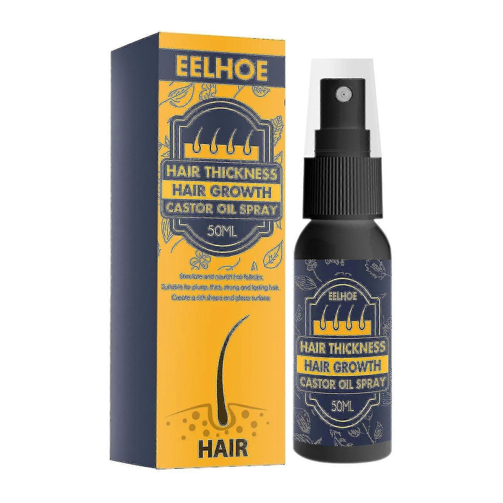 ترطيب بصيلات الشعر زيت الخروع نمو الشعر ترطيب الشعر مضاد للسقوط محلول مغذي