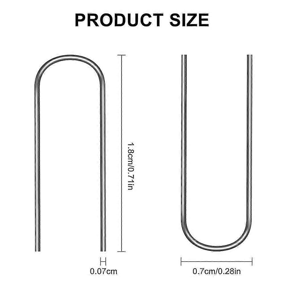 50pcs High Temp Nichrome Wire Jump Rings with Plastic Storage Box U Hanger Hooks for Pendant Ceramic Ornaments