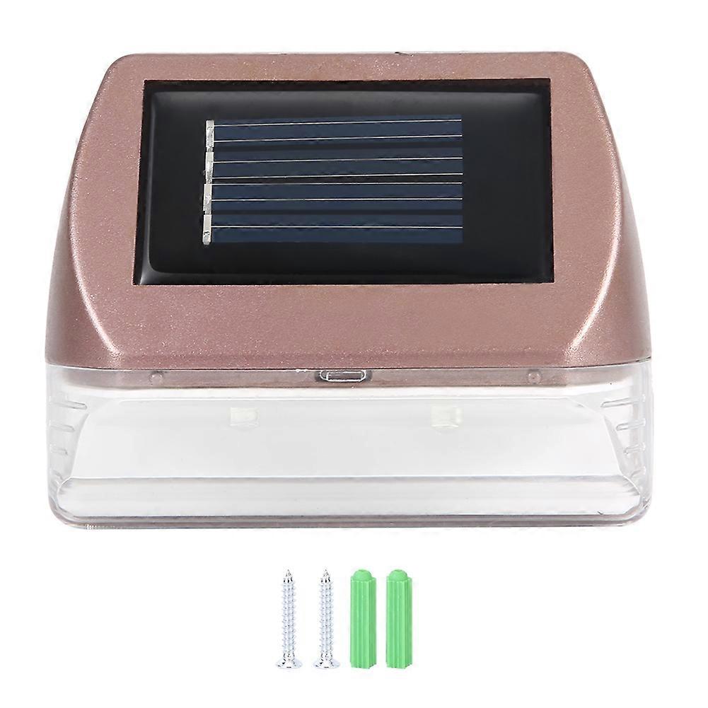 Solar Power Wall Lamp for Outdoor Garden, Energy-Efficient LED Light, Waterproof Design, Decorative Wall Fixture