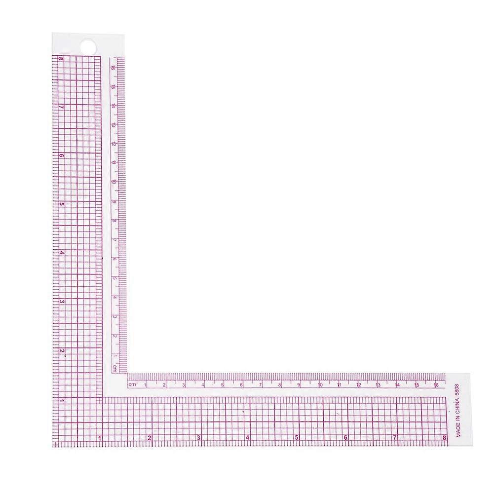 Professional Tailor Craft Tool, High Quality Plastic L-Square Ruler, Clear Line Details, Lightweight And Practical, Sandwich Line Scale,