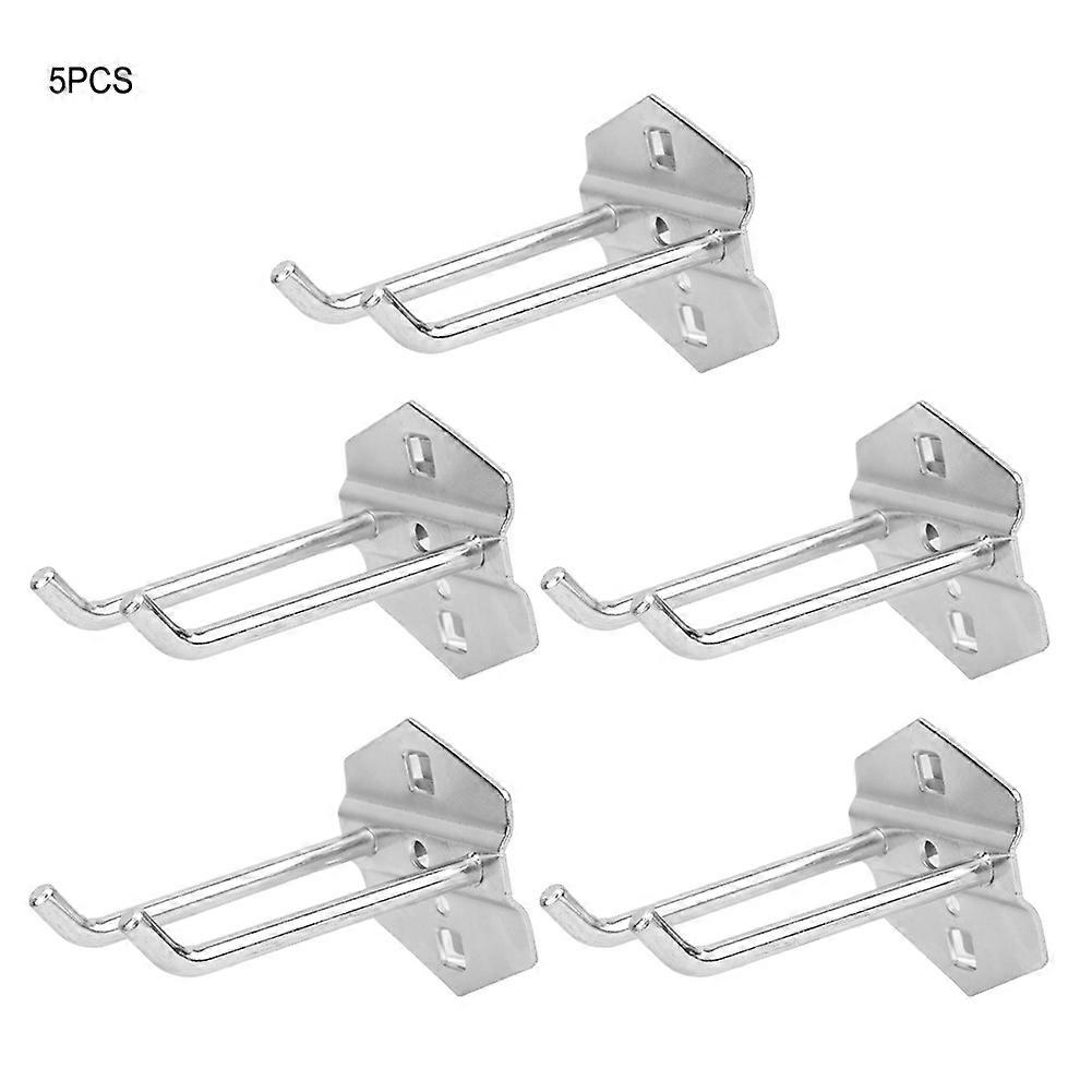 5PCS επιτοίχιο ράφι αποθήκευσης εργαλείων υλικού γκαράζ με τους γάντζους Pegboard 75x¢6mm