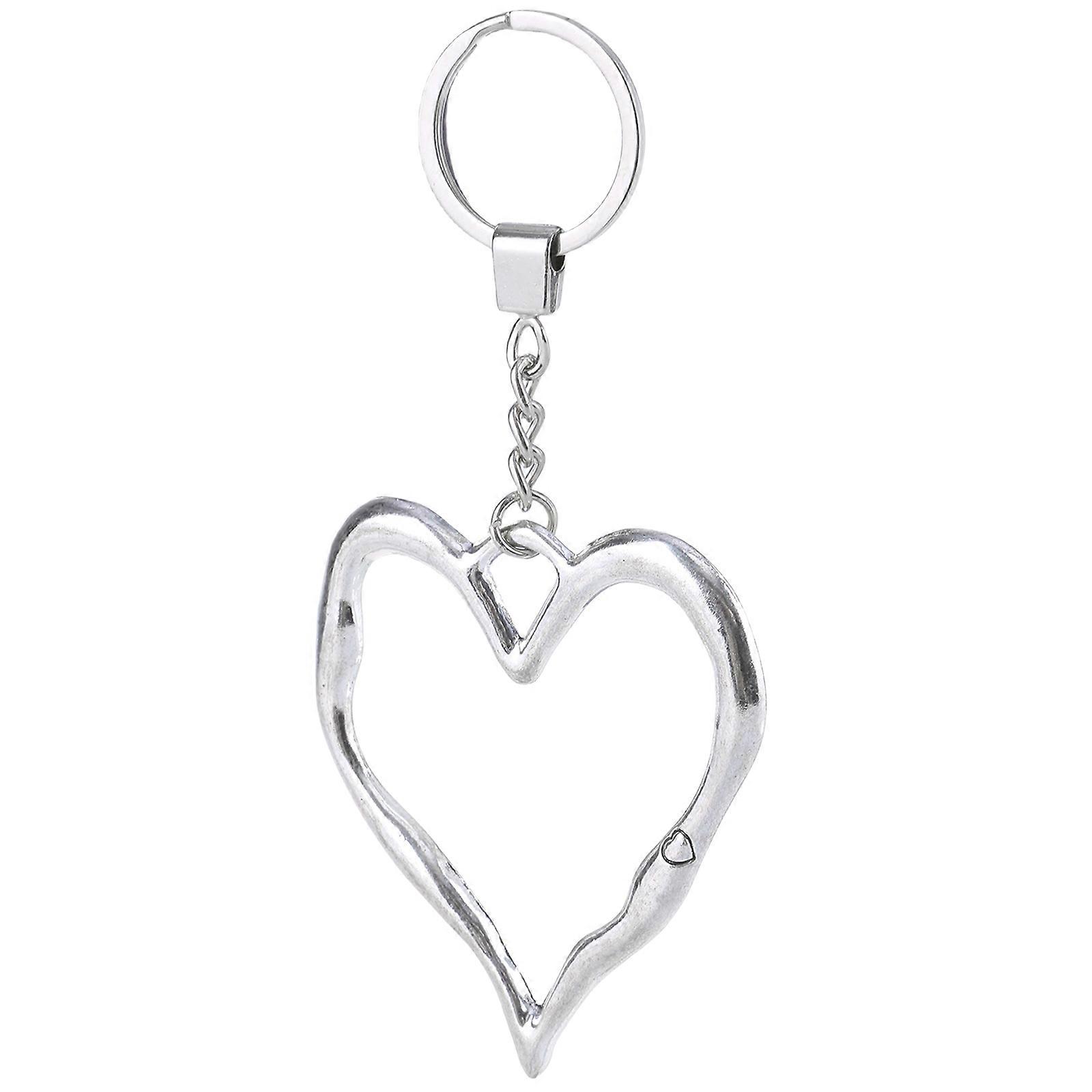 Unique Irregular Keychain Charm Stylish Backpack Adornment Cute Irregular Heart/Flower Keychain for Teen Girls