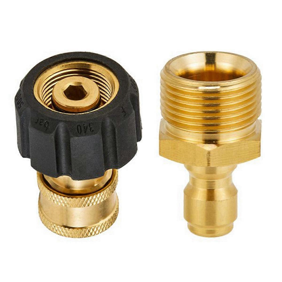 High Pressure Washer Adapter Set To Wand M22 To 1/4 Quick Connect
