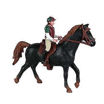 Pferdefigur Spielset Reiter Figur Actionfigur für DIY Szenenlayout