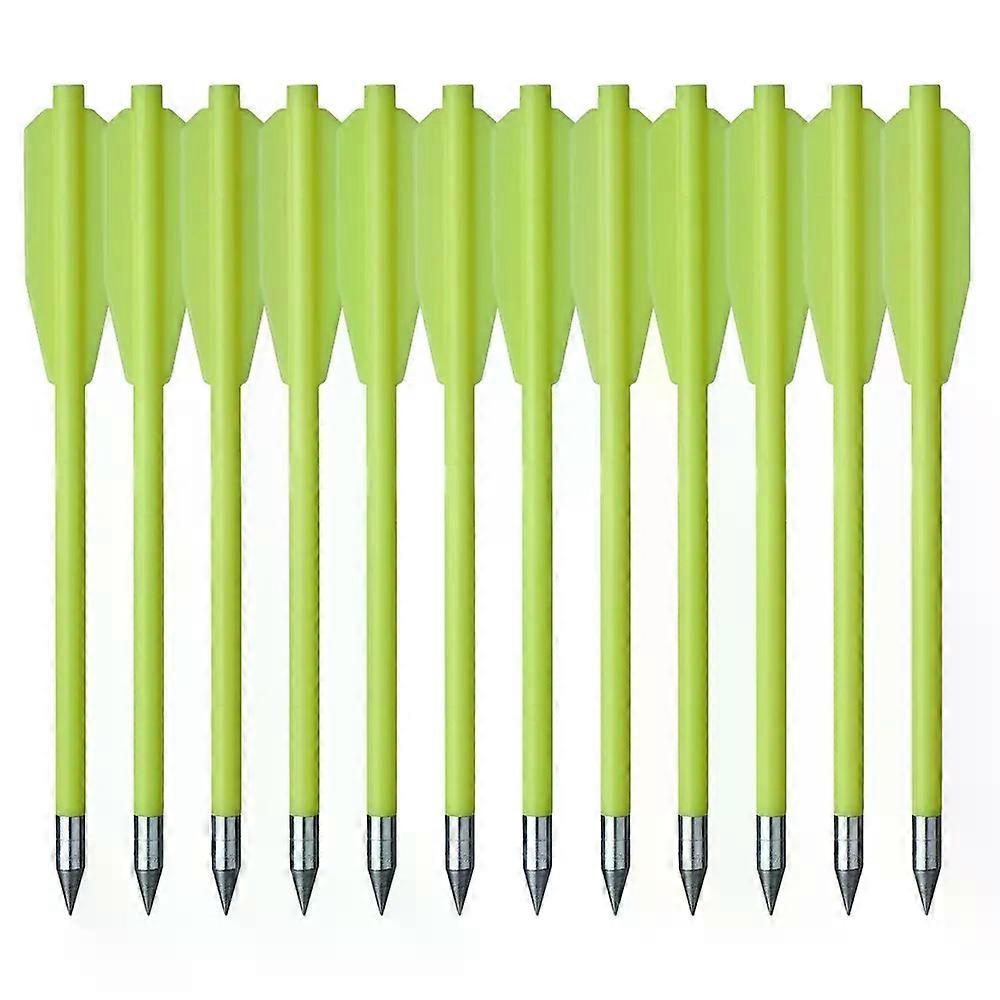 12 peças de tiro com arco e flechas curtas de 625 polegadas para acessórios de tiro com besta