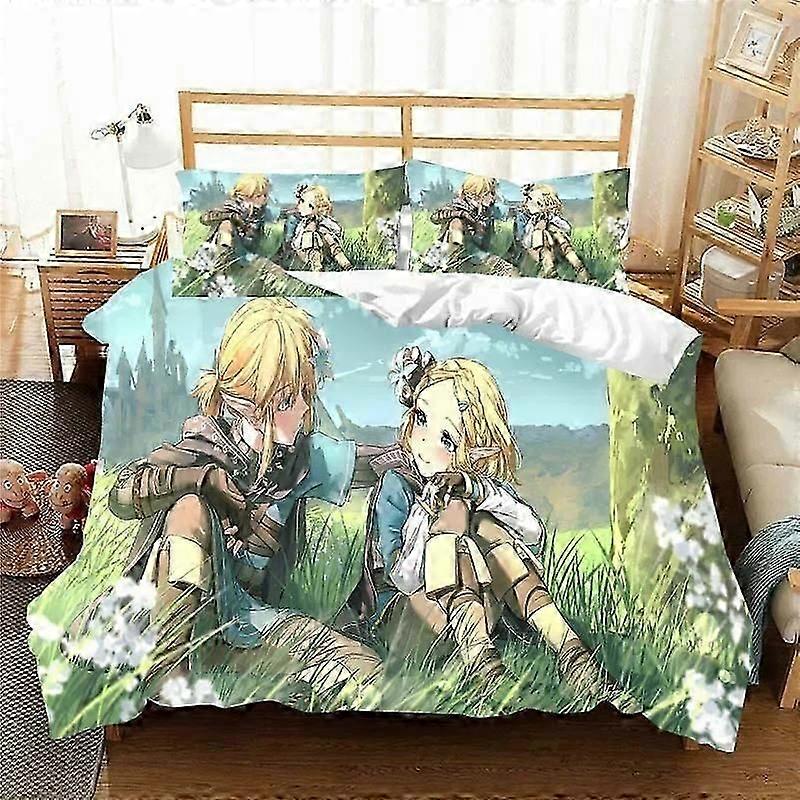 y1172 Bed Sheets Z-Zelda Pattern Quilt Cover Pillowcase Bedding Two or Three Piece Set Multi Size Comforter Set Duvet Cover Bedding Sets Bed Sheets vv