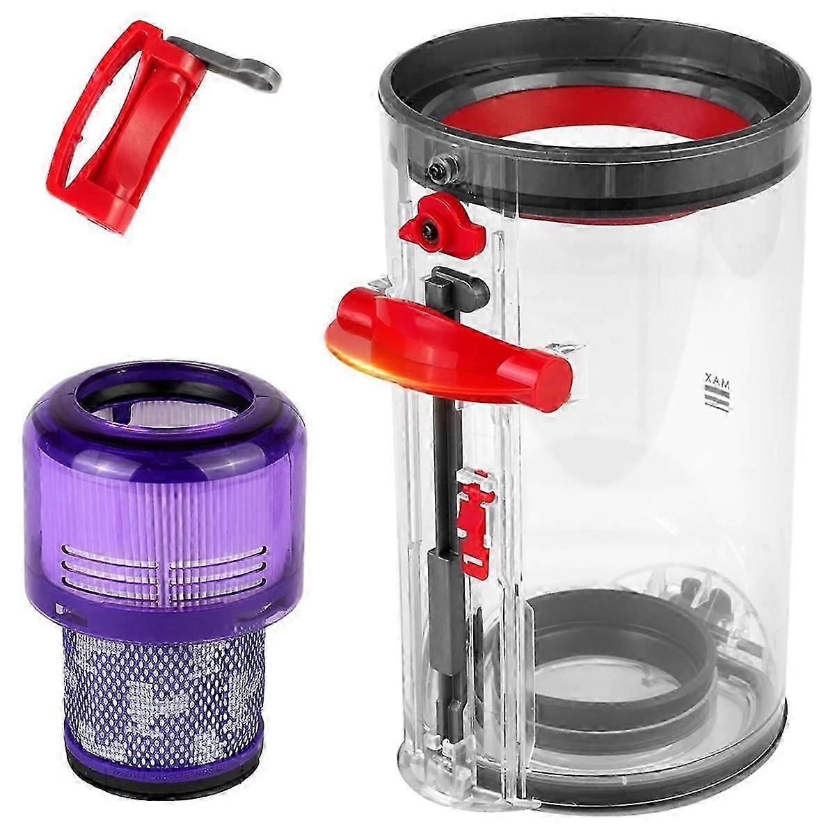 Large Dust Container for V11 V15 SV14 SV15 SV22 Vacuum Cleaner Replace Dust Container with HEPA Fil