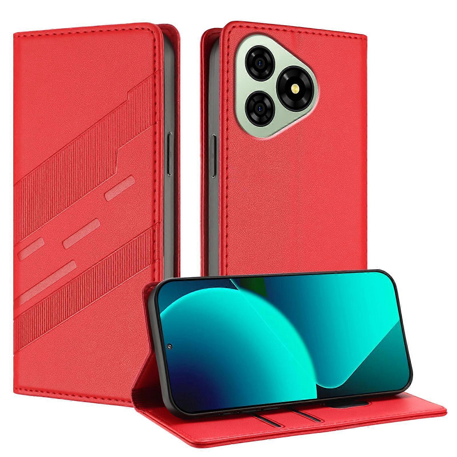 Embossed Multi-functional Wallet Retro Leather Phone Case