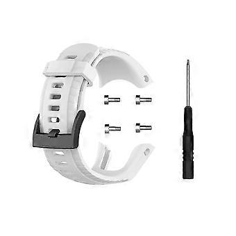 Reloj de silicona blanda para Suunto 5 22.5mm Otros modelos de teléfonos Blanco