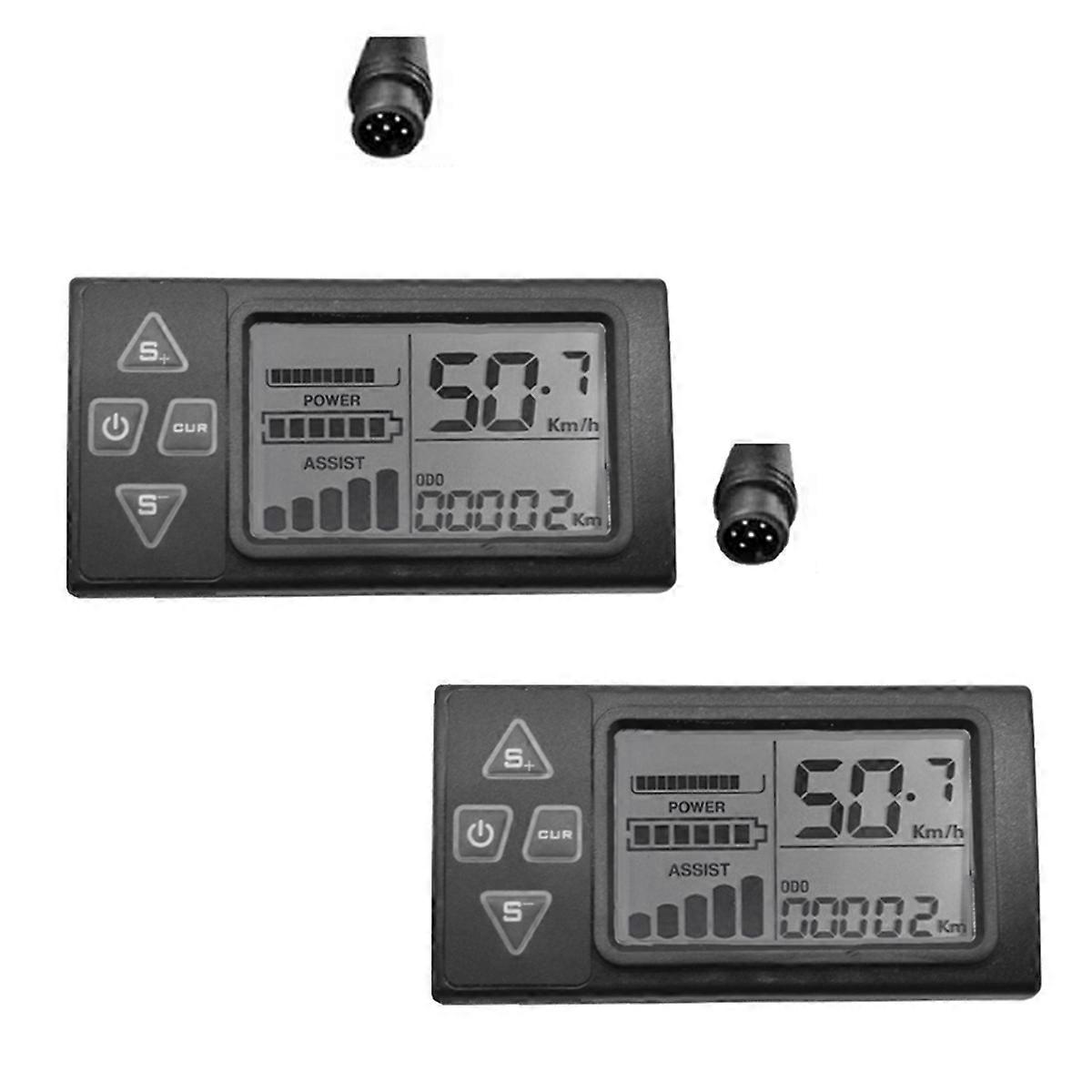 Electric Bicycle S861 LCD Screen Display 6PIN for 24V 36V 48V Ebike