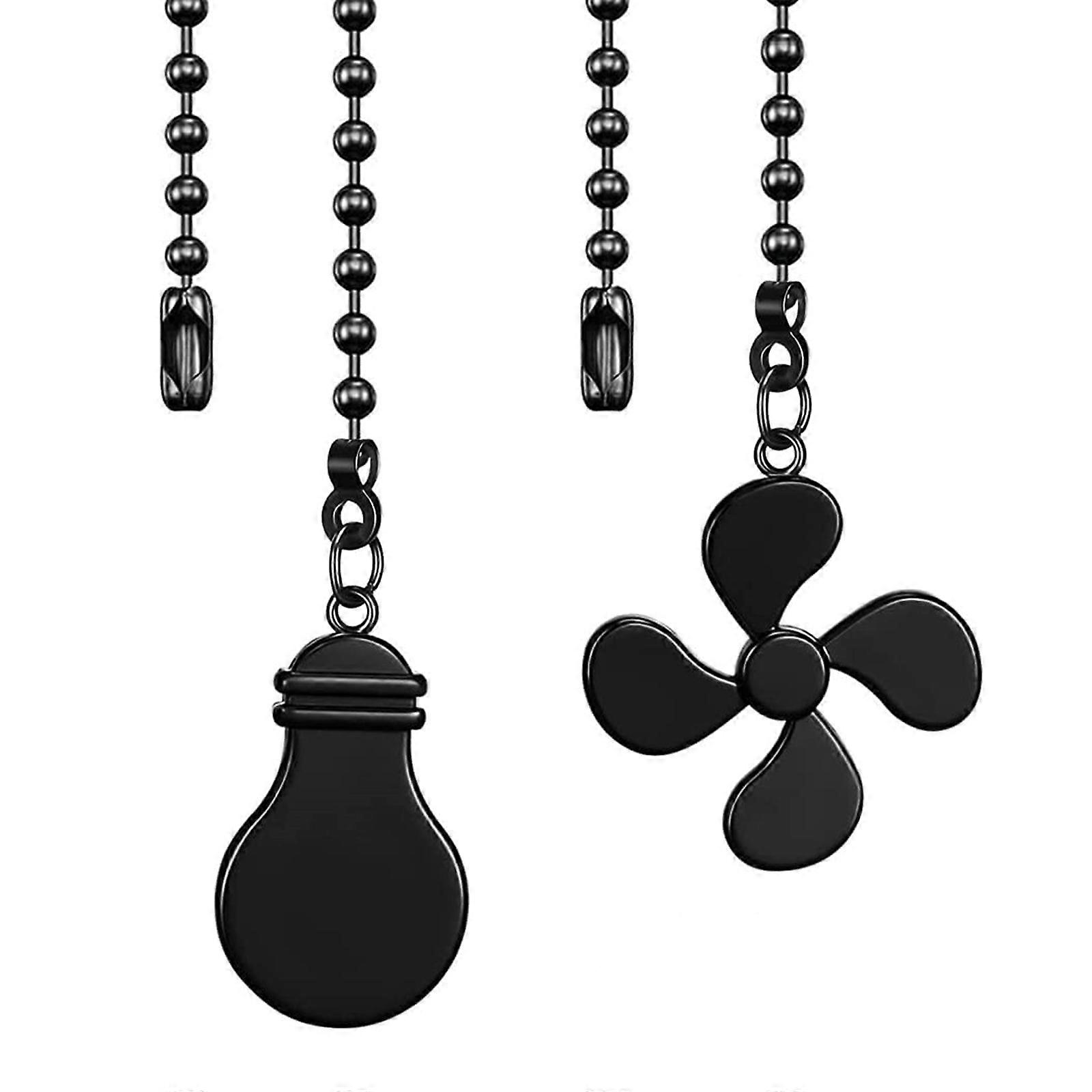 Convenient Ceiling Fan Pull Chain Extension Fan Switches Pull Cord Modern Fan Pull Chain Simple to Use for Effortless Use  Black
