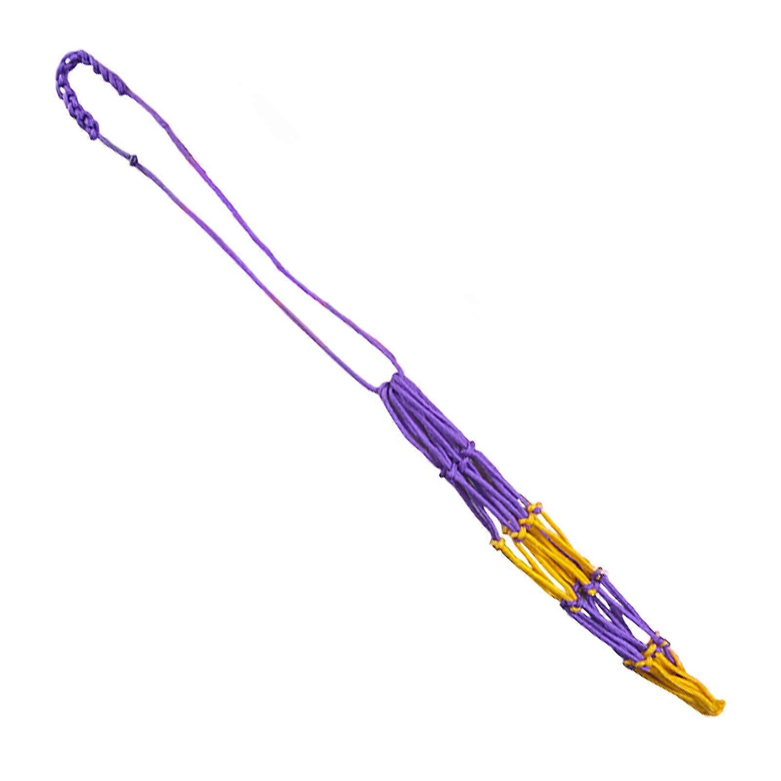 Outdoor Nylons Net Basketball Bag Soccer Ball Net Football Kick Trainer Net Soccer Training Equipment for Kick Practice purple yellow