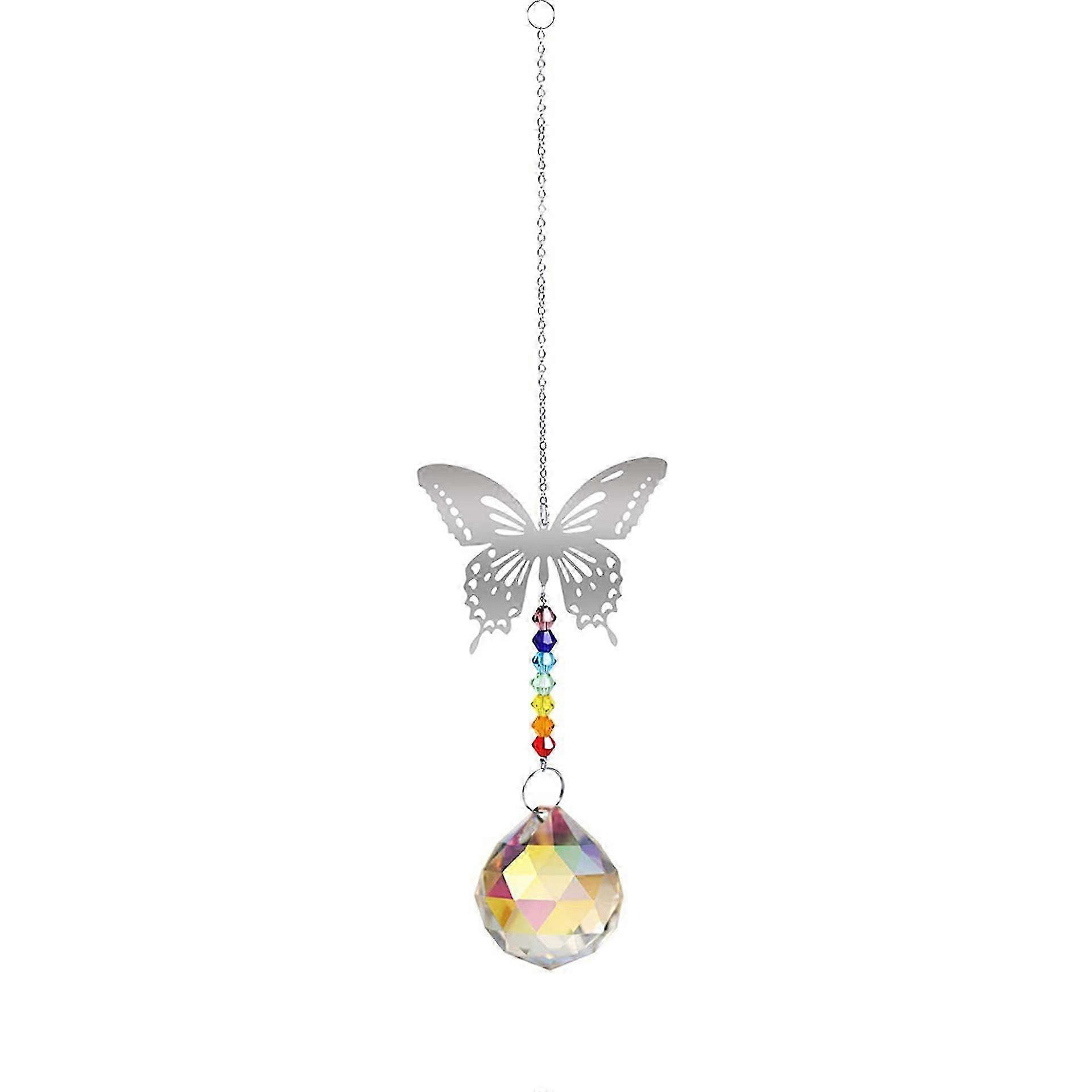 Crystal Guardian Angel Rainbow Makers Suncatchers avec prisme de boule de verre