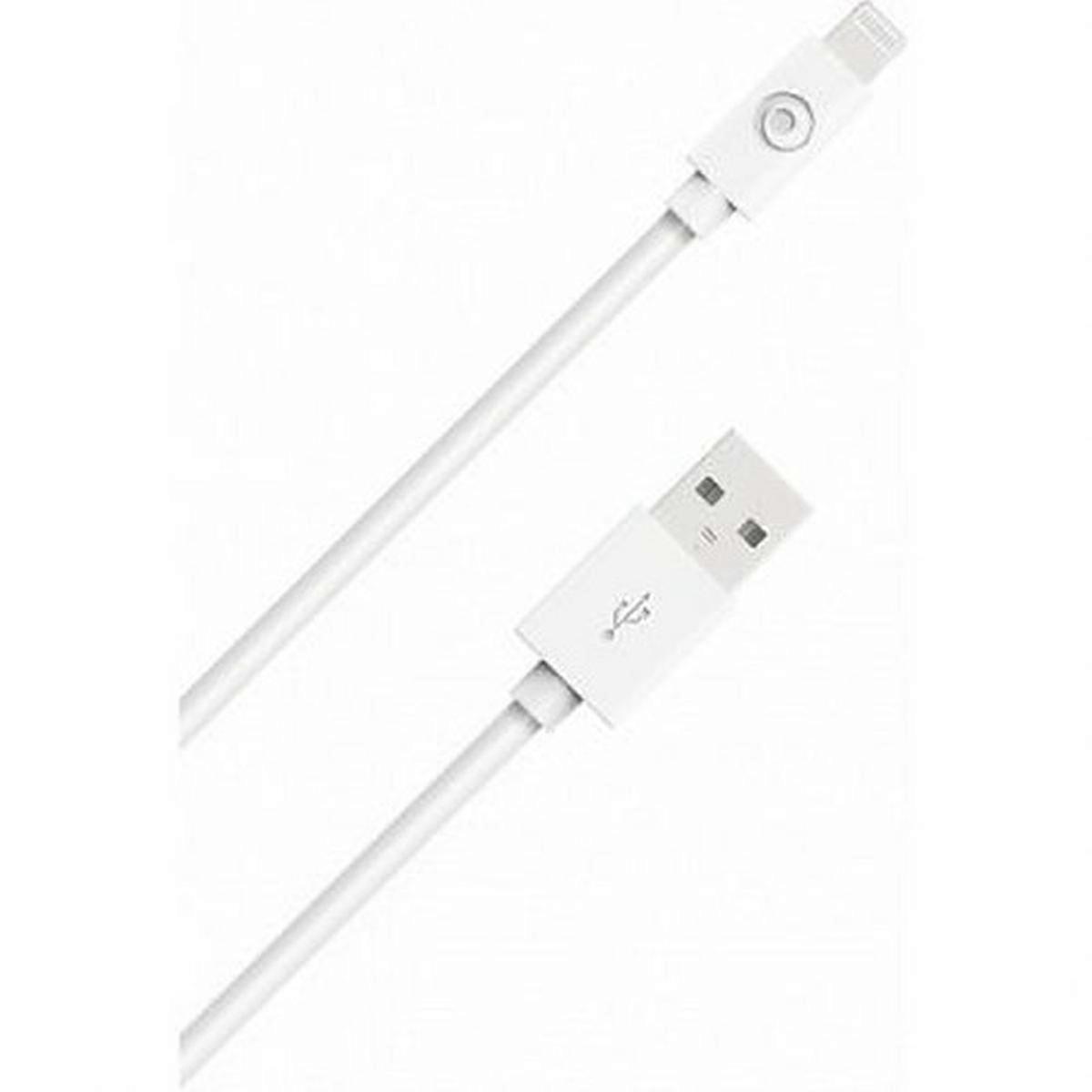 USB A/Lightning kabel 50cm - 2.4A, bílý
