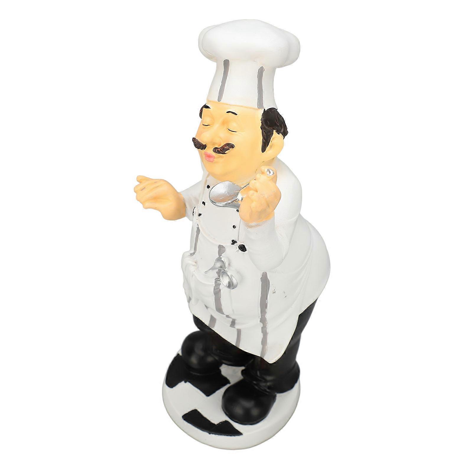フレンチシェフフィギュアレジン3D装飾面白いシェフの装飾リビングルーム寝室オフィスキッチン