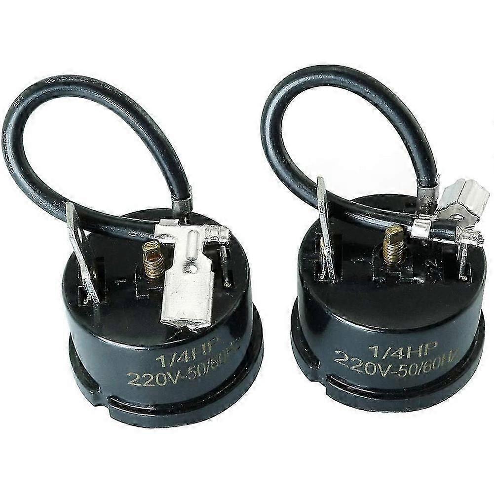 2Pcs 1/4HP-180W Refrigerator Thermal Overload Protector Compressor