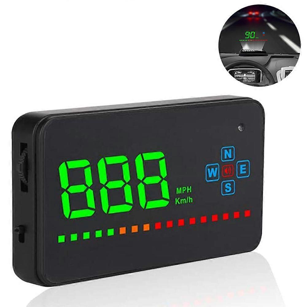 Universal Car GPS HUD Head Up Display MPH Speed Warning HD Projection Using Natotechnology and with GPS HUD Universally Suitable for Any Type of Cars.