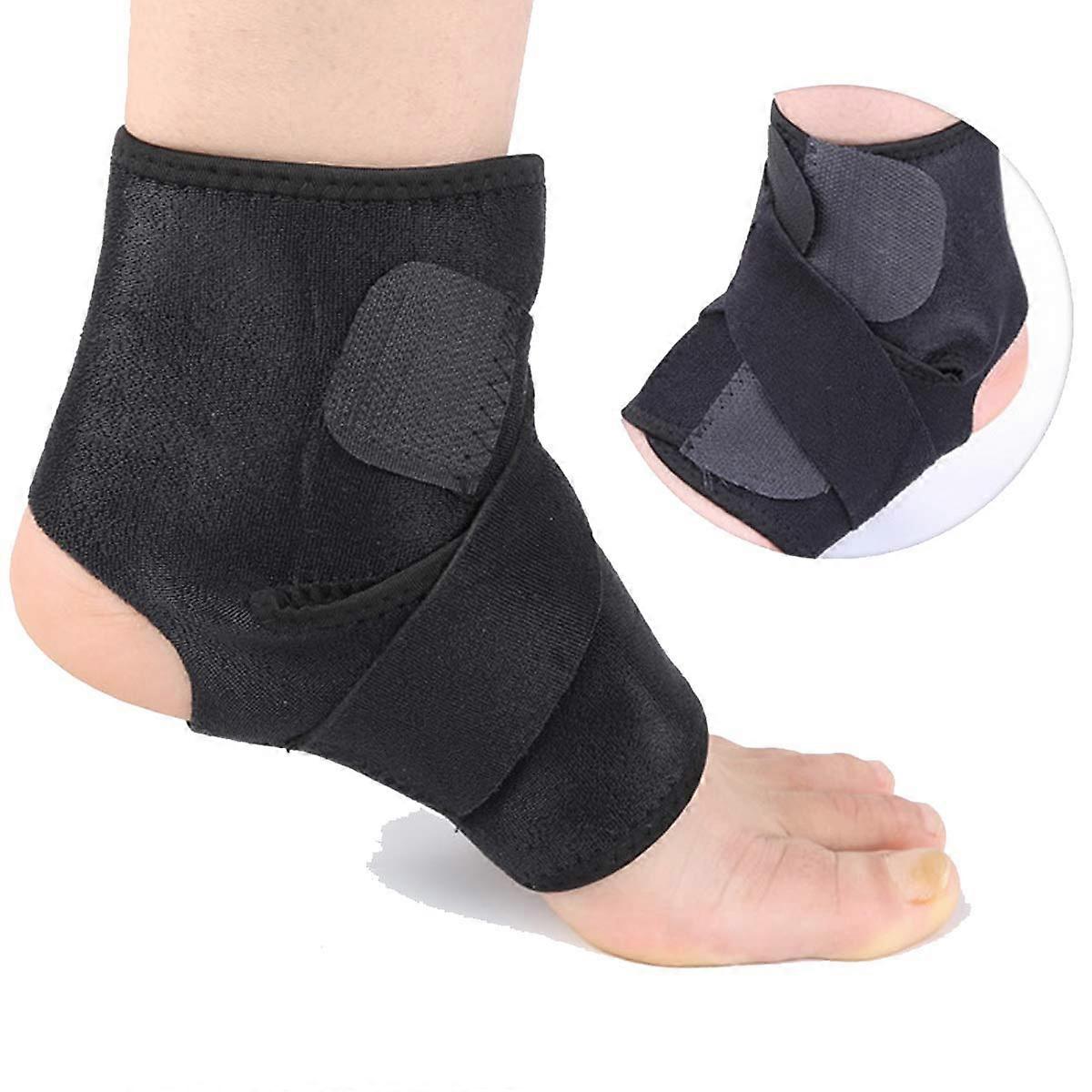 Adjustable Compression Unisex Ankle Brace for Injury Recovery, Support, and Stability - Breathable Material, One Size Fits All