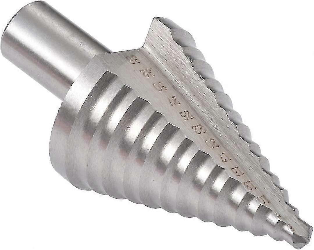 Classic Titanium Bits, Large HSS Titanium Cone Bits, 1 Round Shank Narrow Bit, 5-35mm 13 Sizes (Silver)