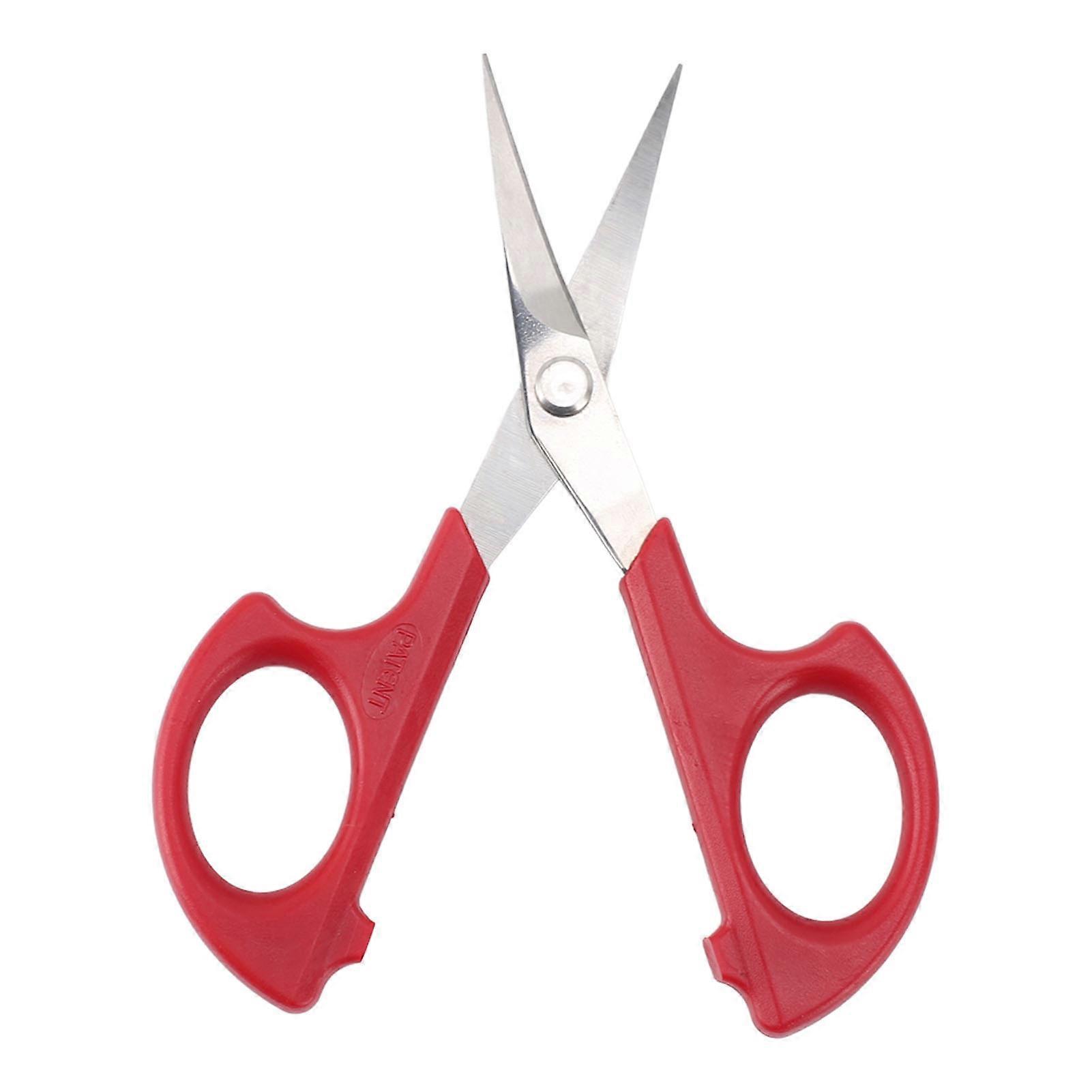 6pcs Embroidery Scissors Stainless Steel Comfortable Handle Crafting Threading Scissors for School 1663 1.8 X 4.7in