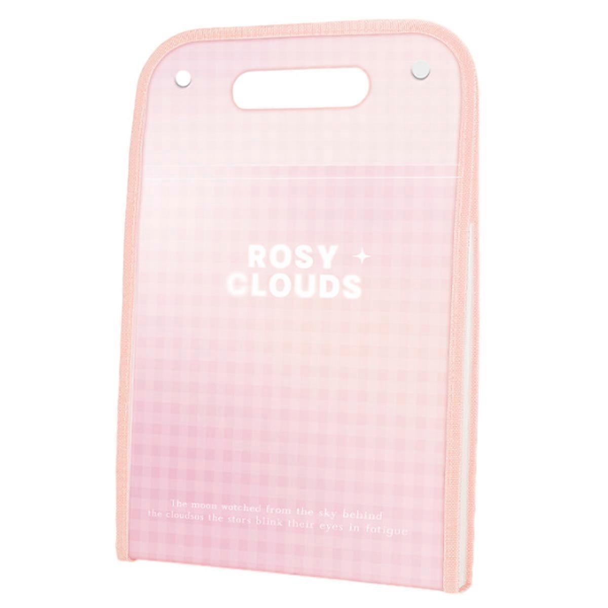 Gradient File Folder 13 Pockets Portable Vertical Organ Bag ,Multi-Layer Expanding Folder Student Data Sorting，Brightly Colored