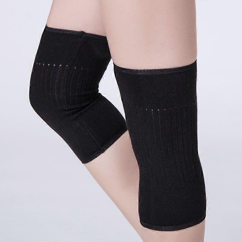 Men's and women's cashmere knee pads to keep legs warm in winter wool cycling skiing running knee pads thickened knee pads 1 pair