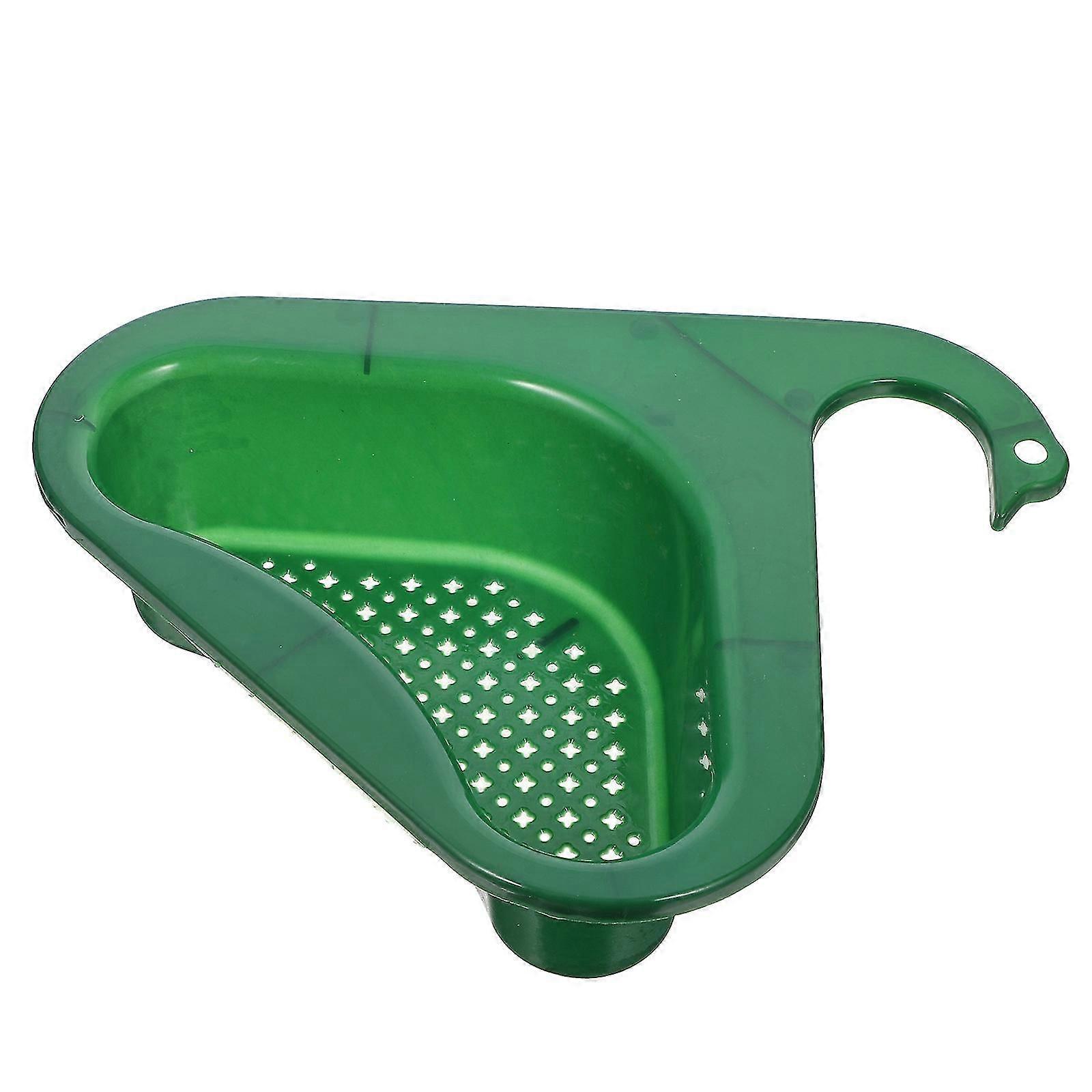 Kitchen Swan Drain Basket Triangular Corner Storage Basket Plastic Sink Filter