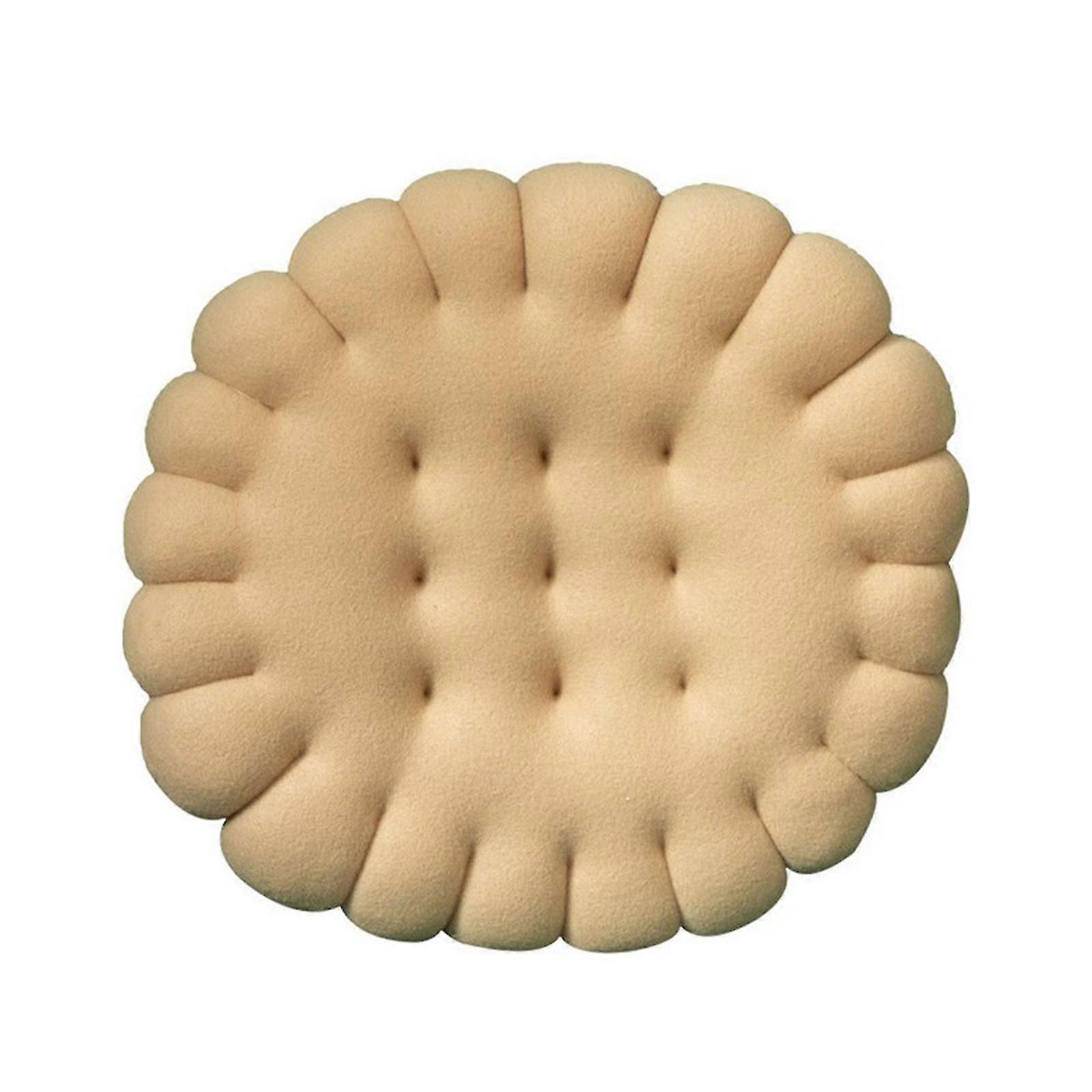 Comfortable, Soft And Thick Homestay Floor Cushion Bay Window Cushion Simple Buttock Cushion Round Biscuit Cushion Almond Color Diameter 50 Height 7cm