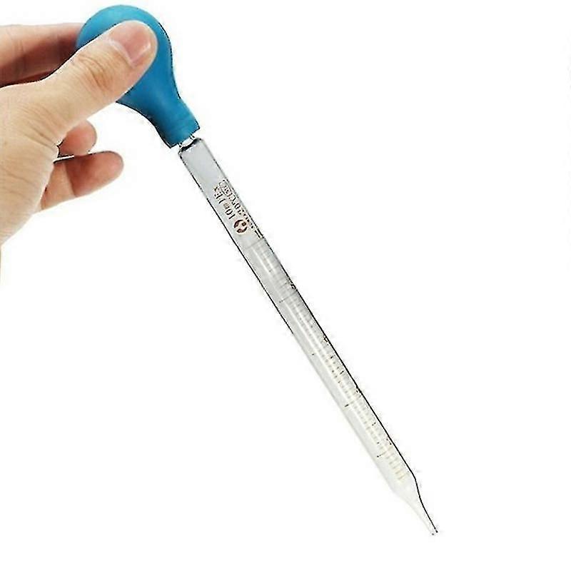 1pc 10ml Gummikopf Glas Pipette Glas Pipette Labor Pipette Pipette mit Skala
