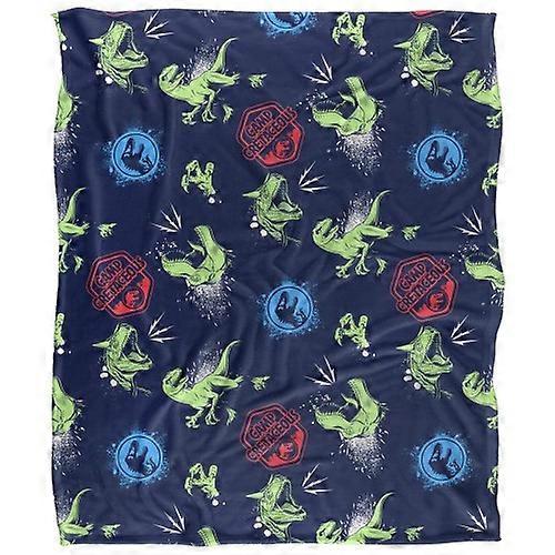 Jurassic Park Camp Cretaceous Graffiti Blanket