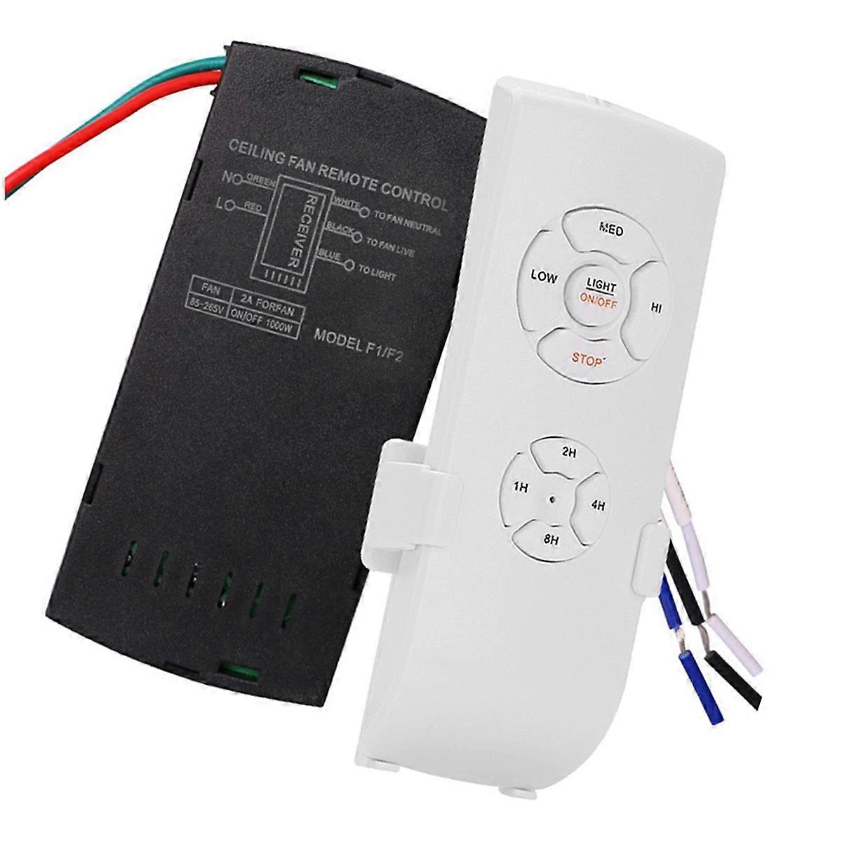 Universal Ceiling Fan Remote Control Kit, Ceiling Fan Light Timing & Speed Wireless Remote Control a