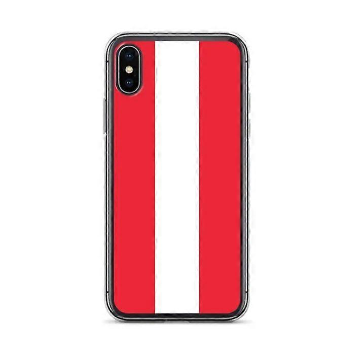 iPhone Case - Austria Flag - iPhone XS Max - Flexible - Transparent Plastic - Multicolor