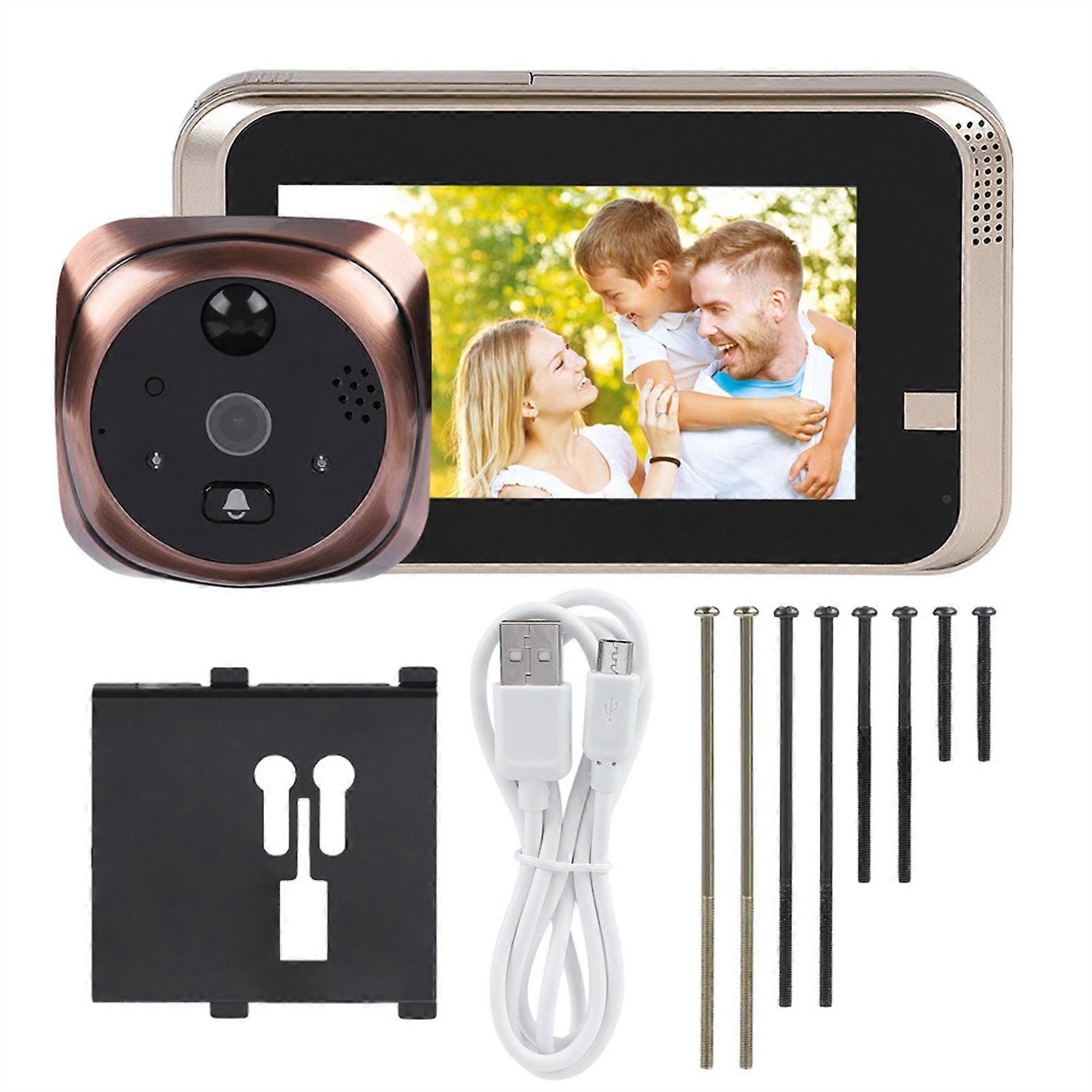 Video intercom doorbell 720P high-definition screen, WiFi smart connection