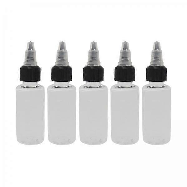 4x 5 Pack Empty Bottles for Liquid Dispensing with Dropper Tips