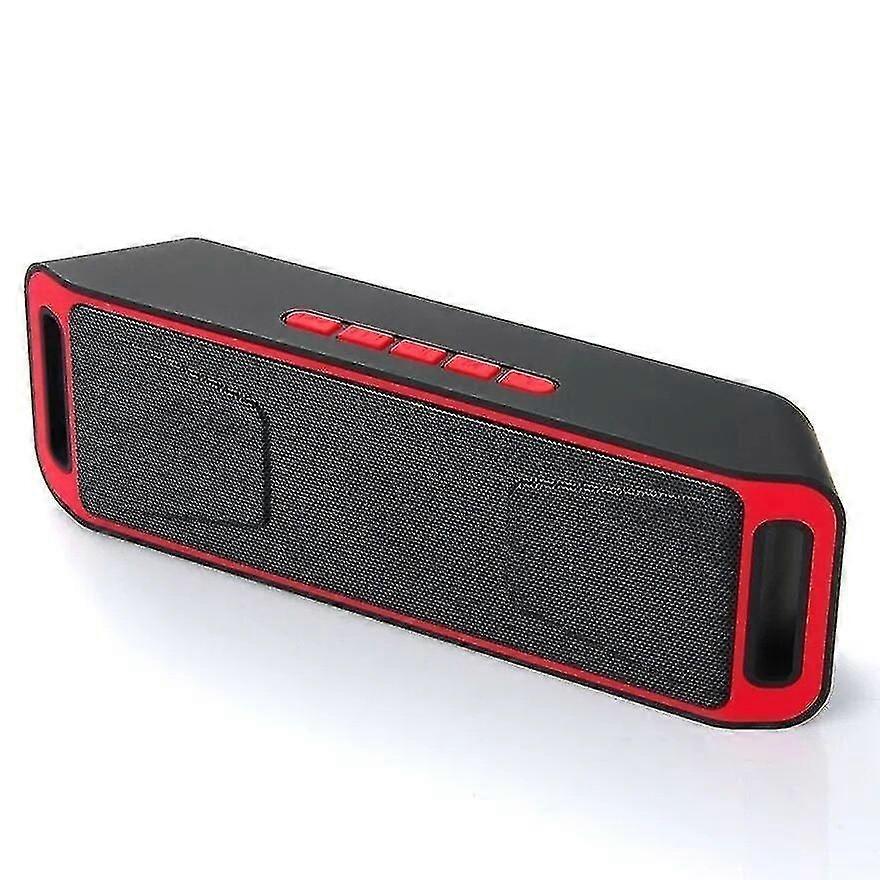 Dual Speaker Wireless Bluetooth Speaker, Car Multi-function Subwoofer, Red