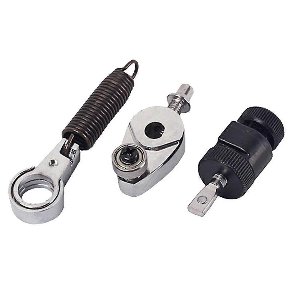 It sounds like you're referring to a **replacement spring cam with a high strength metal tensioner** for a **bass drum pedal**. These parts are