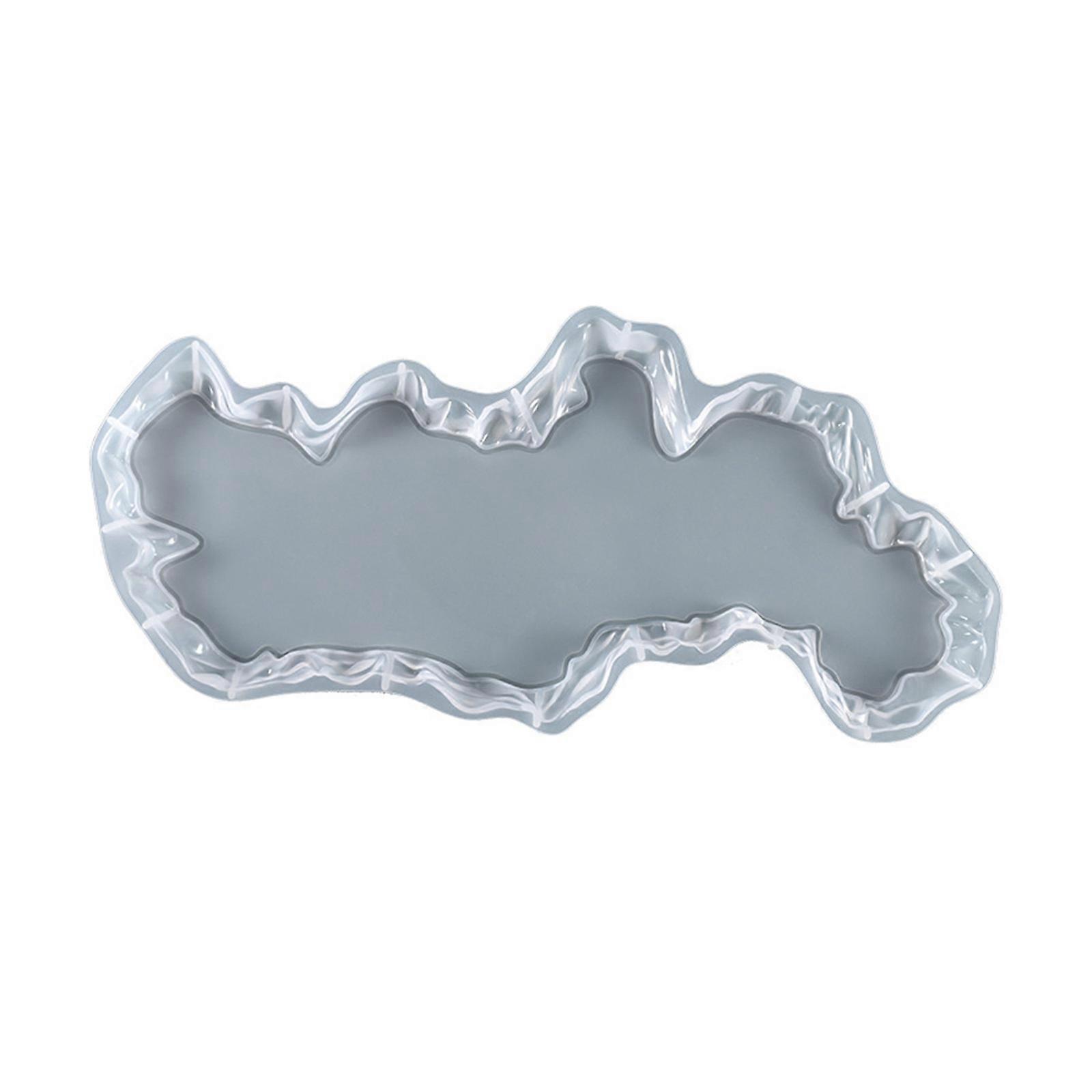 Practical Tray Resin Mold Handmade Silicone Irregular Patterns Epoxy Mold BPA-Free Easy to Release for Making DIY Crafts