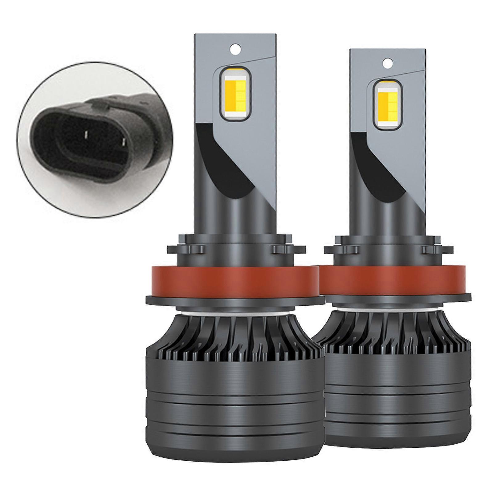 1Pair LED Car Headlight High Power Bulb Fog Lamp 3000K/4300K/6000K H4 H7 8000LM H11 H1 9003 9005 9006 HB3 HB4 Waterproof