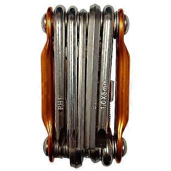 Folding Hexagon Wrench Screwdriver Multifunctional Bikes Repair Tool Mountain Bikes Maintenances Tool for Cyclings  Red