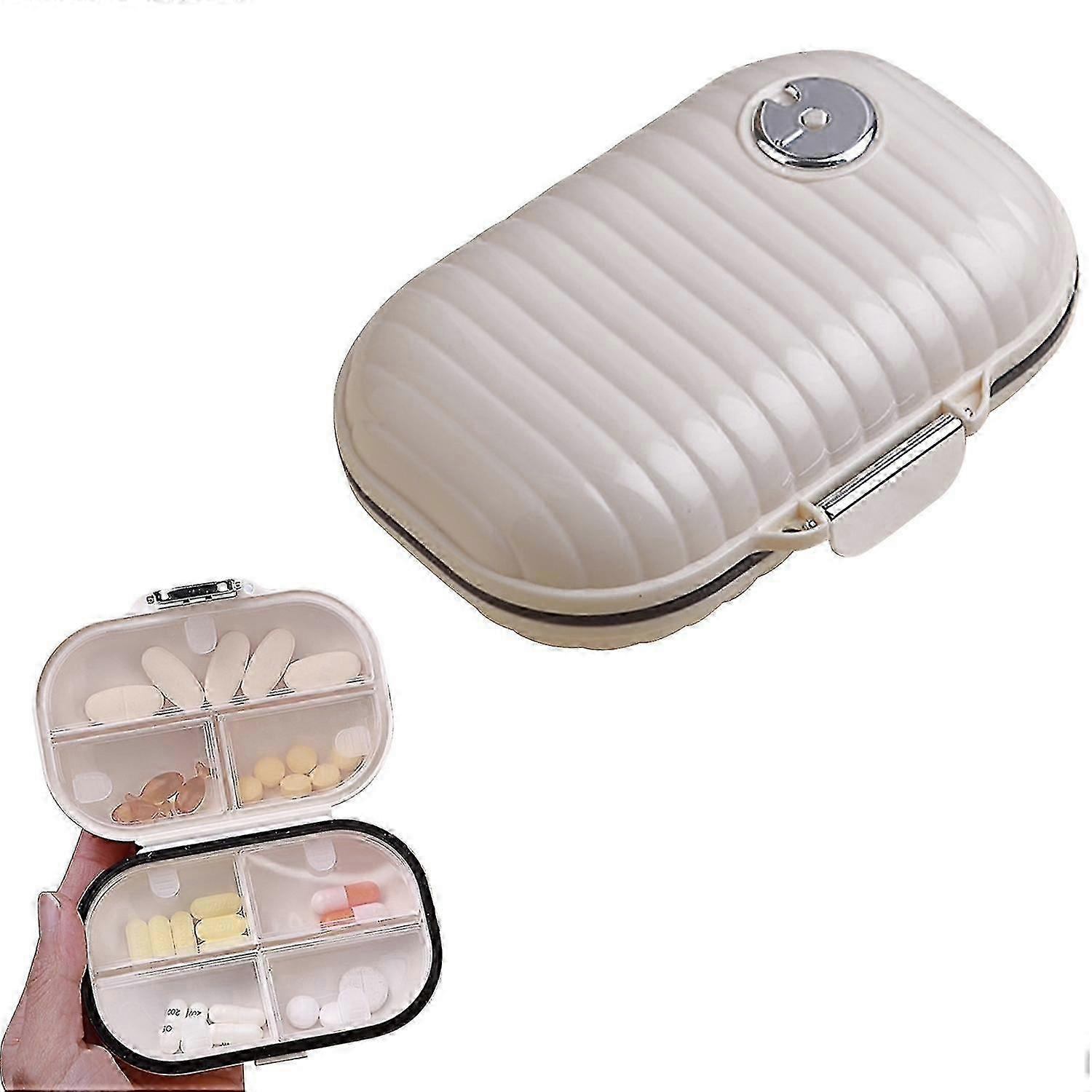 Portable Weekly Pill Organizer - Compact Travel Medication Case