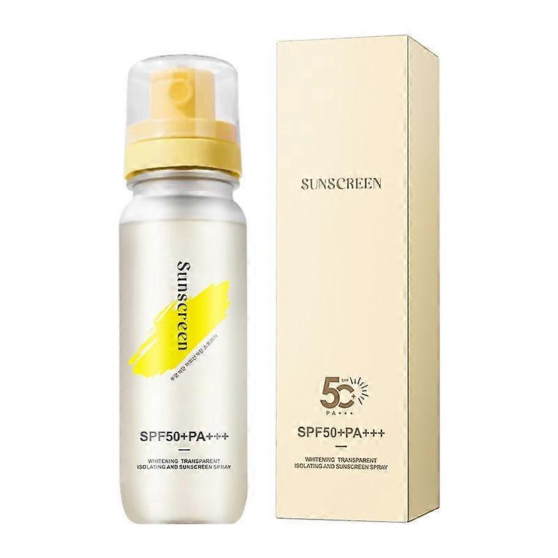 Sunscreen Spray SPF 50, 360 Spray, Lightweight, Non-greasy, Travel Size Sunscreen Spray for Face and Body, Water and Sweat Resistant