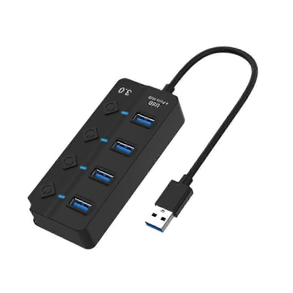Switch Hub3.0 Splitter Hub Port Expander USB Computer Splitter 4 Port 3.0 Hub