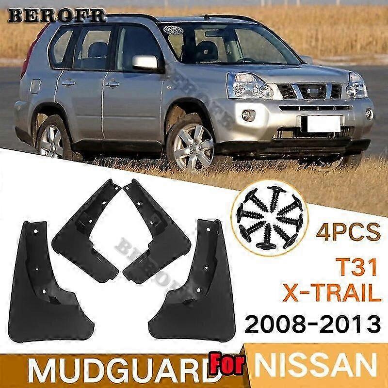 Nissan X-Trail T31 Mud Flaps 2008-2022 - Splash Guards & Fender Set for 2009 2010 2011 2012 Models