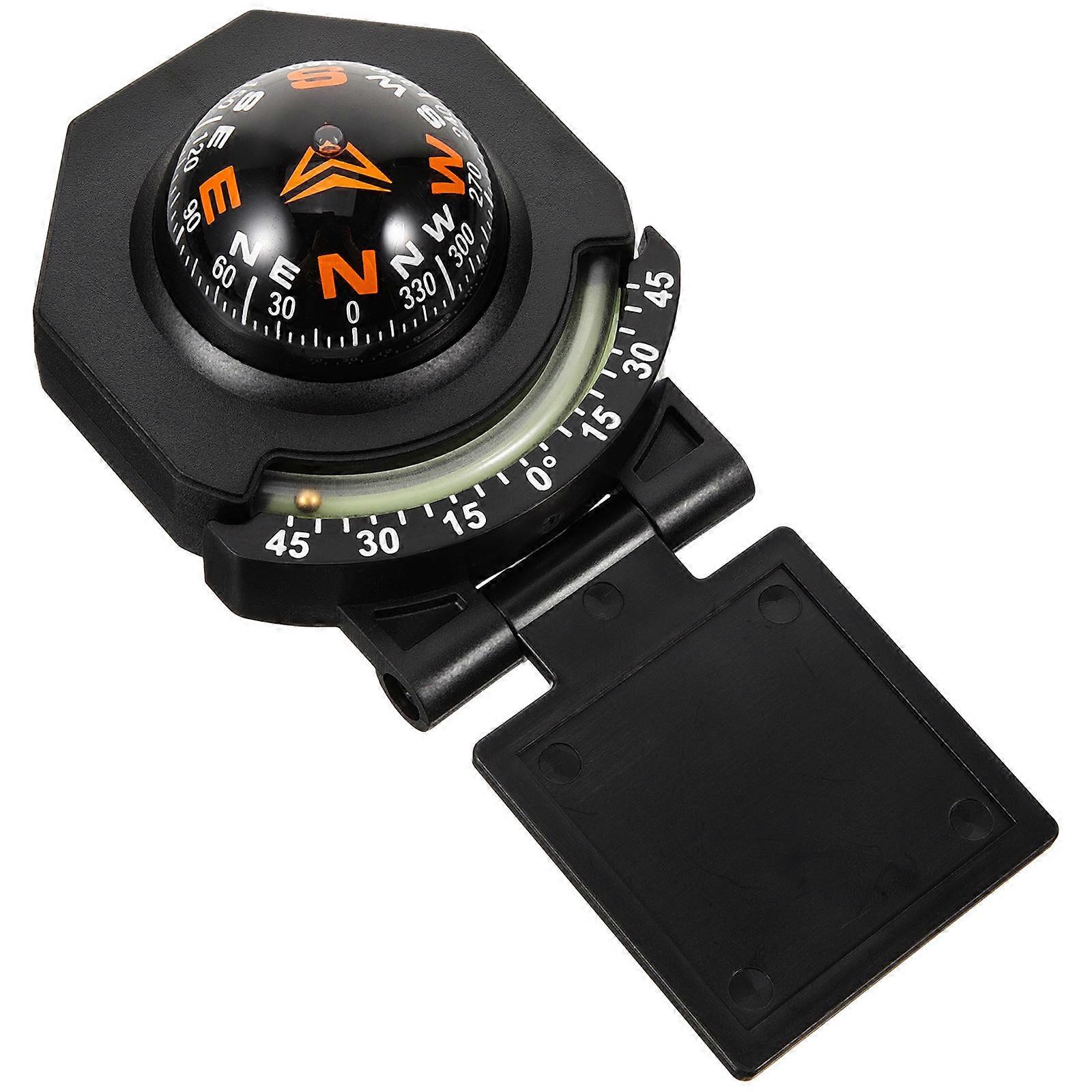 Luminous Ball Car Compass Dashboard Mount Adjustable Sphere Navigation Tool for Vehicles Durable Material