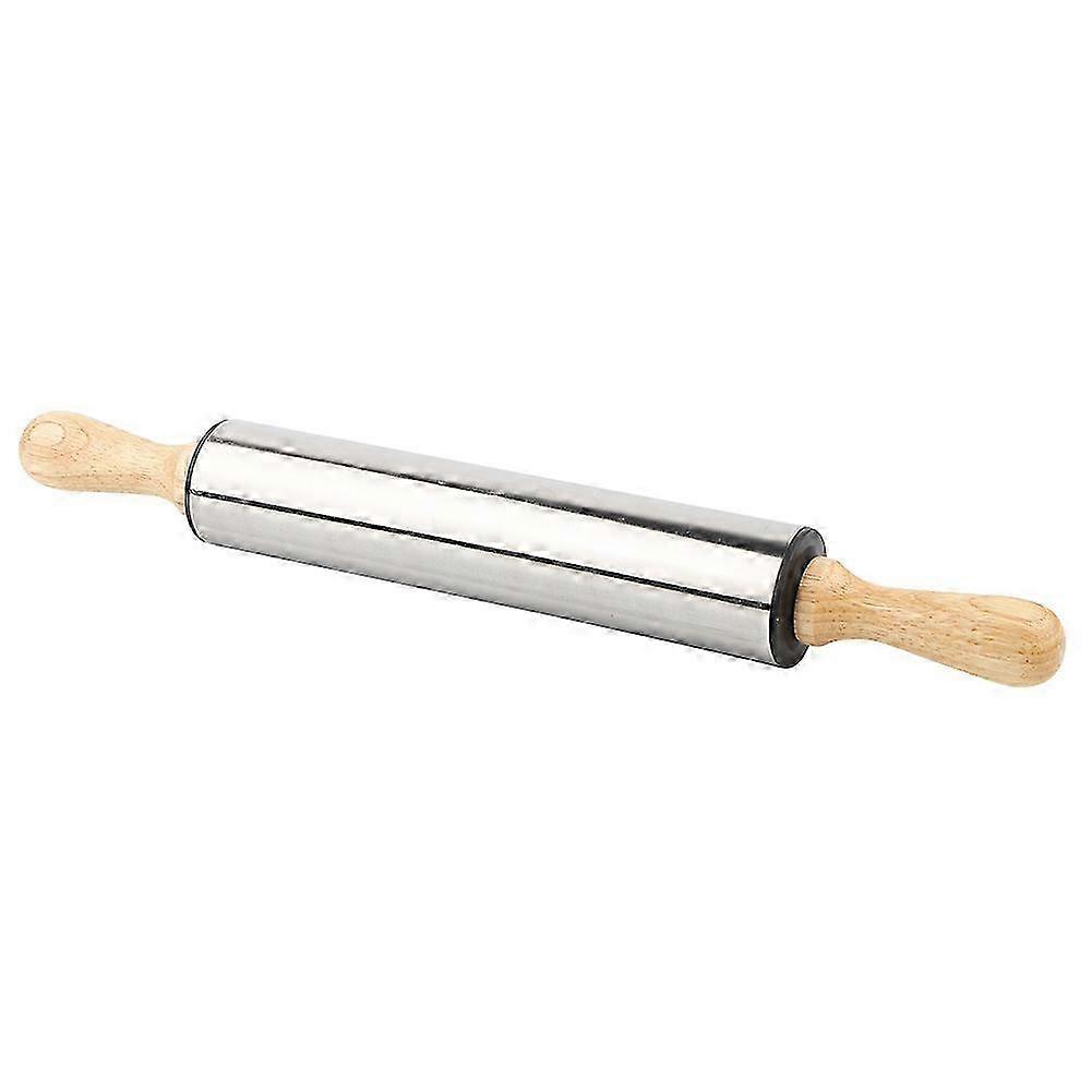 Optimized title: Stainless Steel Non-Stick Rolling Pin for Baking Cookies & Bread Dough