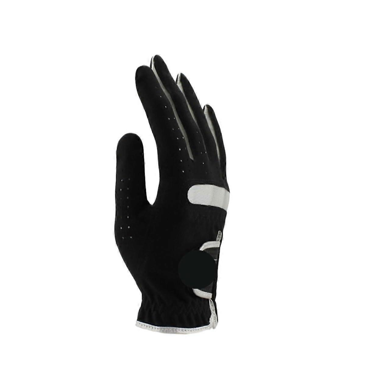 Golf Gloves 2 Pack for Men, Micro-Soft Fabric, Black, Left/Right Hand, Anti-Slip, Size 27 XX-Large, Right Hand