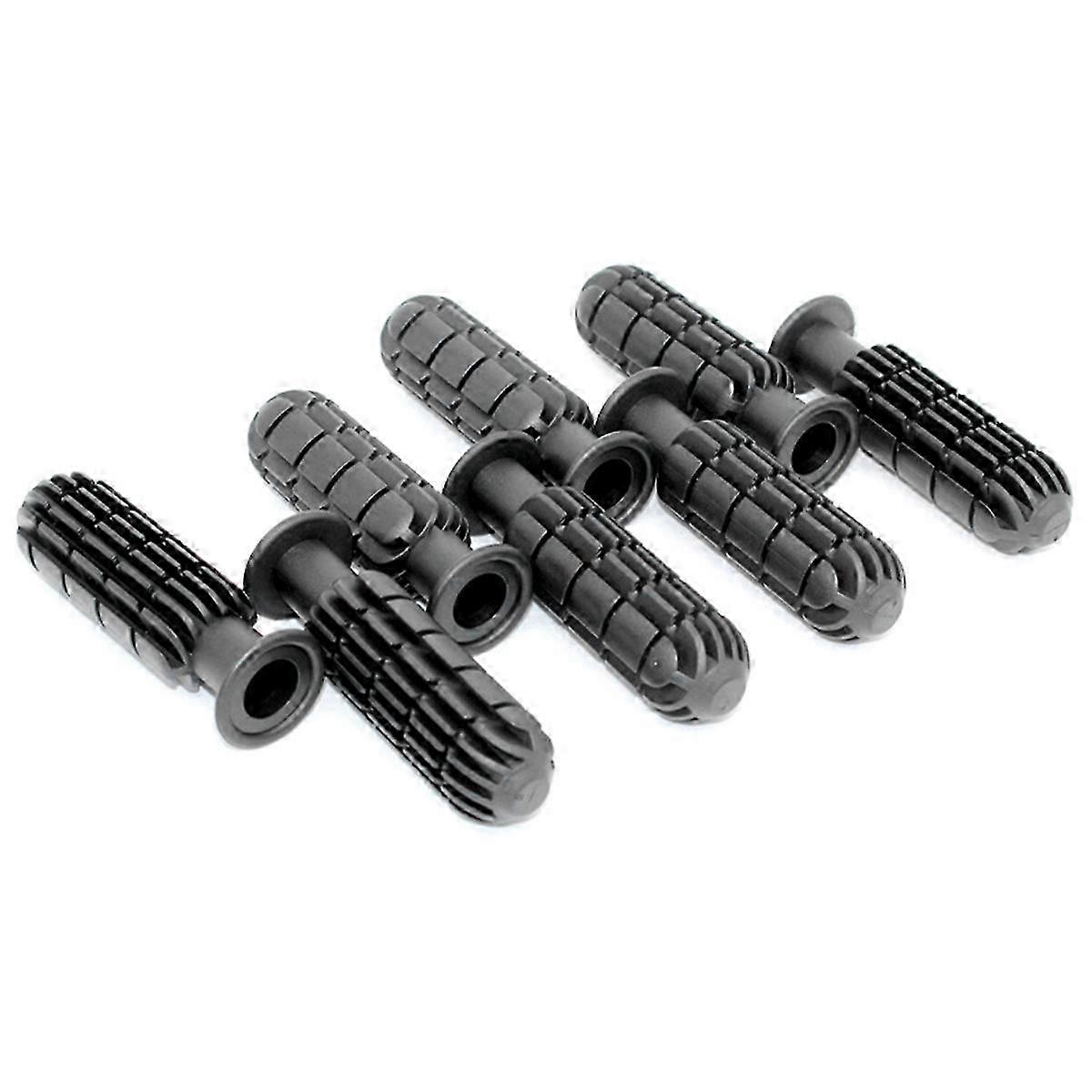 8Pcs Foosball Grips with End Plug Table Football Children Comfortable Handling with 2 Small Soccer