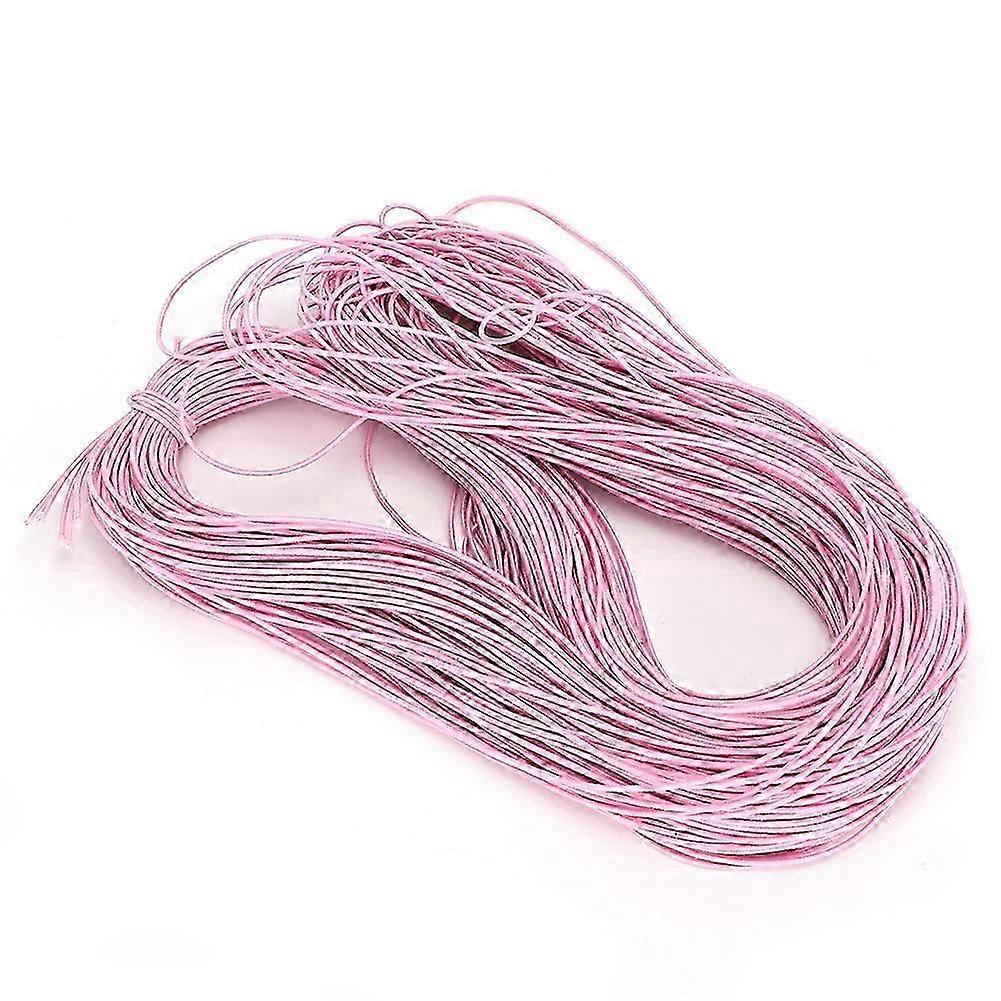 1.5mm 100m Elastic Stretch Round Beading Cord String Rope for DIY Jewelry MakingLight Pink