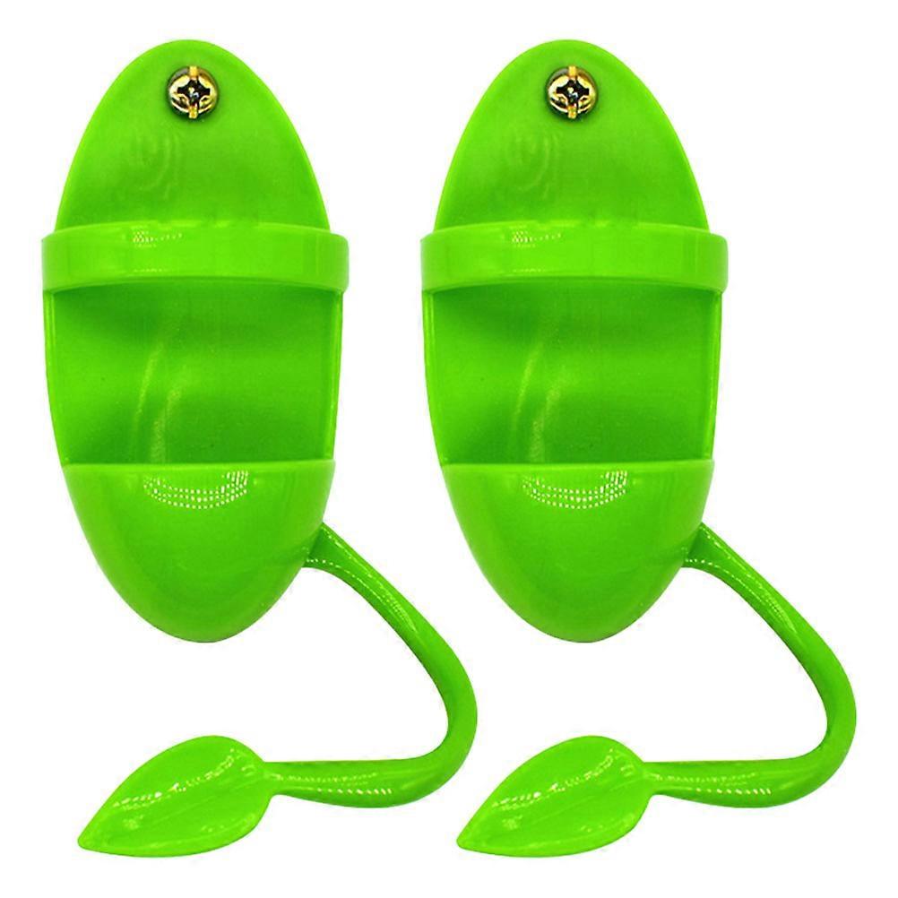 Bird Feeding Cuttlebone Stand Cockatiel Cage Accessories ABS Material Perching 2Set